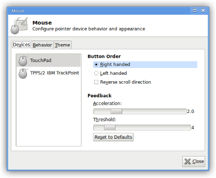 xfce4-mouse-settings