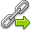 arrow, chain, go, link, url