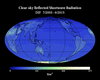 TOA Clear-sky Reflected Shortwave Radiation DJF