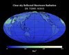 TOA Clear-sky Reflected Shortwave Radiation JJA