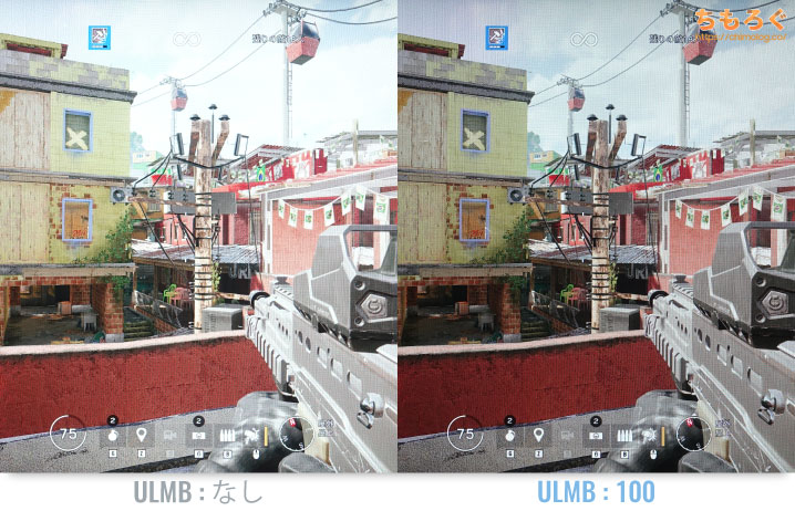 NVIDIA ULMB(Ultra Low Motion Blur)の効果をテスト