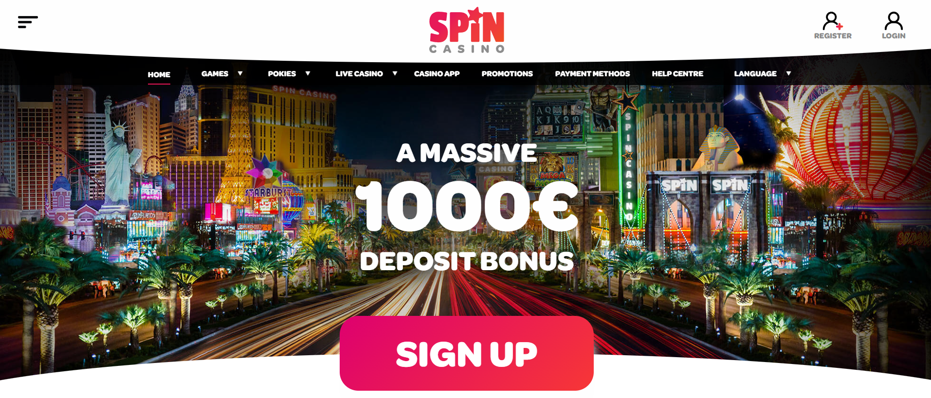 Spin Casino Lobby