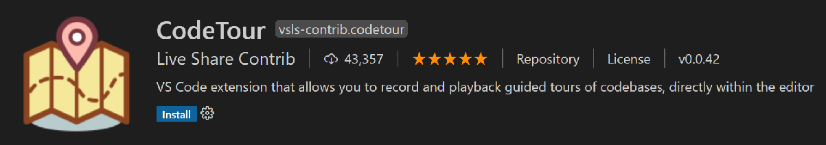 CodeTour extension