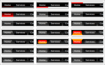 CSS Menu Builderで作成したナビゲーションのサンプル