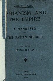 Cover of: Fabianism and the empire: a manifesto by the Fabian society