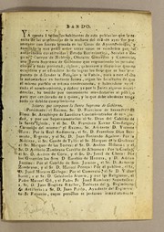 Cover of: Bando: Ya consta á todos los habitantes de esta poblacion ..