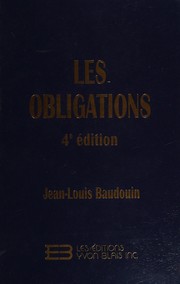 Les obligations by Jean Louis Baudouin