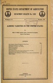 Almond varieties in the United States by Milo N. Wood