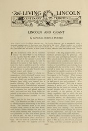 Cover of: The living Lincoln: centenary tributes