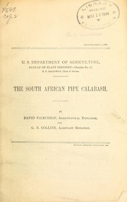 Cover of: The South African pipe calabash