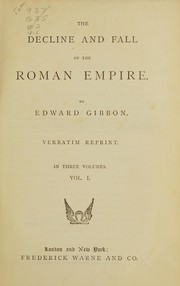 Cover of: The decline and fall of the Roman empire