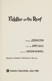 Cover of: Fiddler on the roof