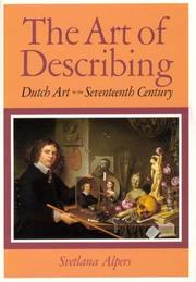 The art of describing by Svetlana Alpers