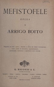 Cover of: Mefistofele: opera