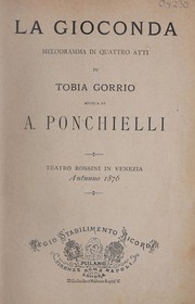 Cover of: La gioconda: melodramma in quattro atti