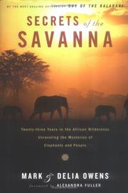 Cover of: Secrets of the savanna