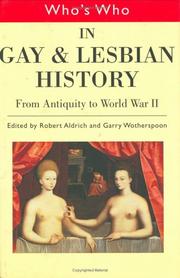 Cover of: Who's Who in Gay and Lesbian History: From Antiquity to World War II