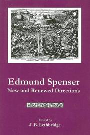 Cover of: Edmund Spenser by J. B. Lethbridge, J. B. Lethbridge