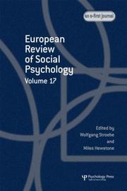 Cover of: European Review of Social Psychology: Volume 17