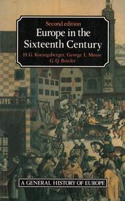 Cover of: Europe in the sixteenth century