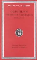 Cover of: Quintilian: The Orator's Education, V, Books 11-12 (Loeb Classical Library No. 494)