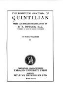 Cover of: Institutiones Oratoriae (Loeb Classical Library)