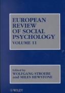 Cover of: European Review of Social Psychology