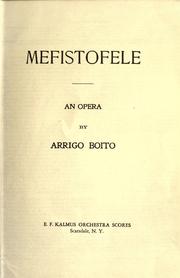 Cover of: Mefistofele: an opera