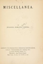 Cover of: Miscellanea