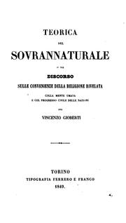 Cover of: Teorica del sovrannaturale