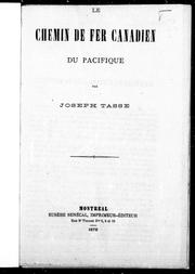 Cover of: Le chemin de fer canadien du Pacifique