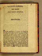 Cover of: La Junta Suprema del Reyno a la nacion española