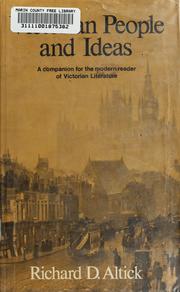 Cover of: Victorian people and ideas by Richard Daniel Altick, Richard Daniel Altick