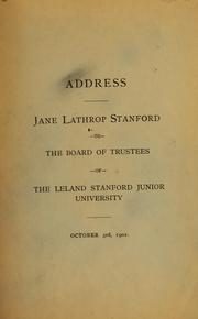 Cover of: Address