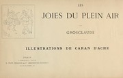 Cover of: Les joies du plein air