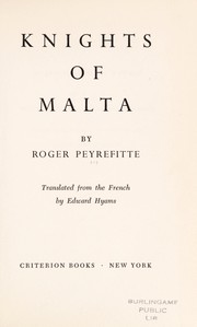 Cover of: Knights of Malta.