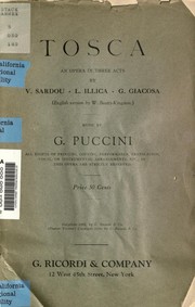 Tosca by Giacomo Puccini