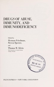 Cover of: Drugs of abuse, immunity, and immunodeficiency