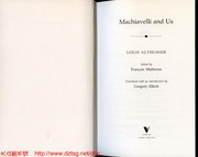 Cover of: Machiavelli and us