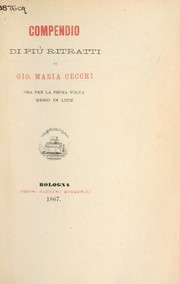 Cover of: Compendio di più ritratti: ora per la prima volta messo in luce.