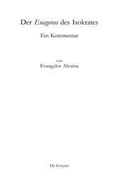 Cover of: Der Euagoras des Isokrates: ein Kommentar