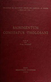 Cover of: Saisimentum comitatus Tholosani.