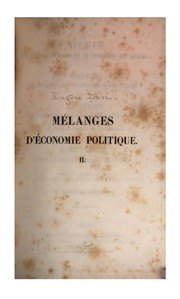 Cover of: Mélanges d'économie politique