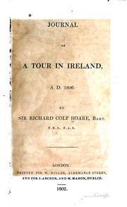 Cover of: Journal of a tour in Ireland, A.D. 1806.