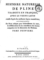 Cover of: Histoire naturelle de Pline