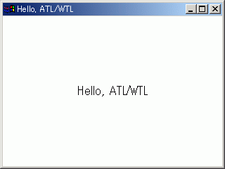 Hello, ATL/WTLプログラム