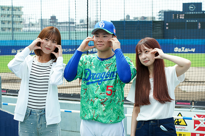 選手と写真撮影会 村松選手