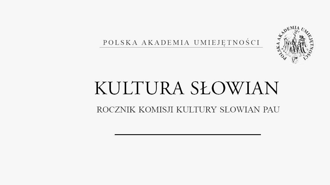 banner czasopisma Kultura Słowian