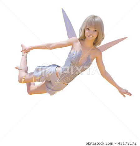 Cute angel Fairy fairy perming3DCG illustrations material 43178172