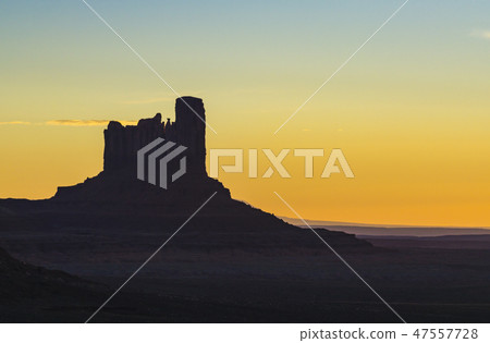 Monument valley at sunset,Navajo,Arizona,usa.  47557728